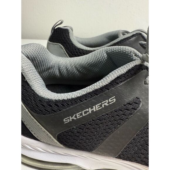 Skechers Classic Fit Men's Air-Cooled Memory Foam/ 59981S/BKW  Size 12 - Picture 2 of 14